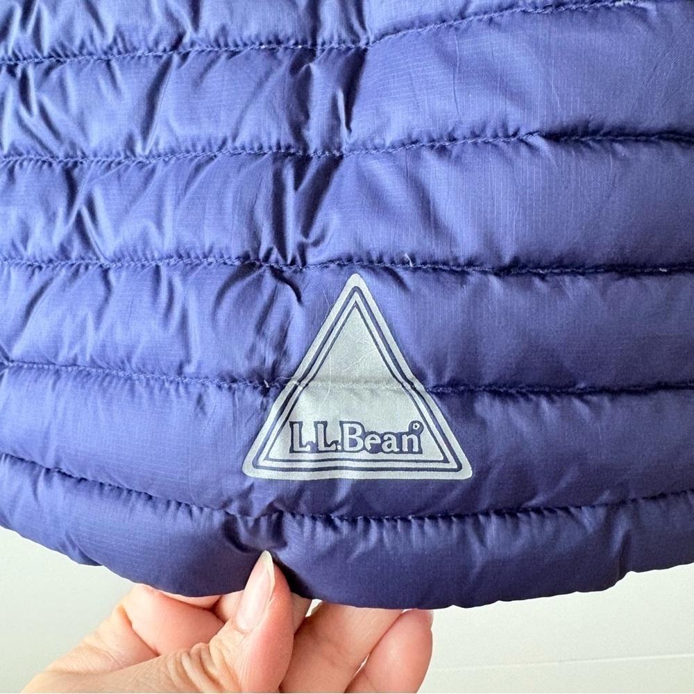 L.L. Bean Girls Purple Puffer Down Jacket - Picture 6 of 13